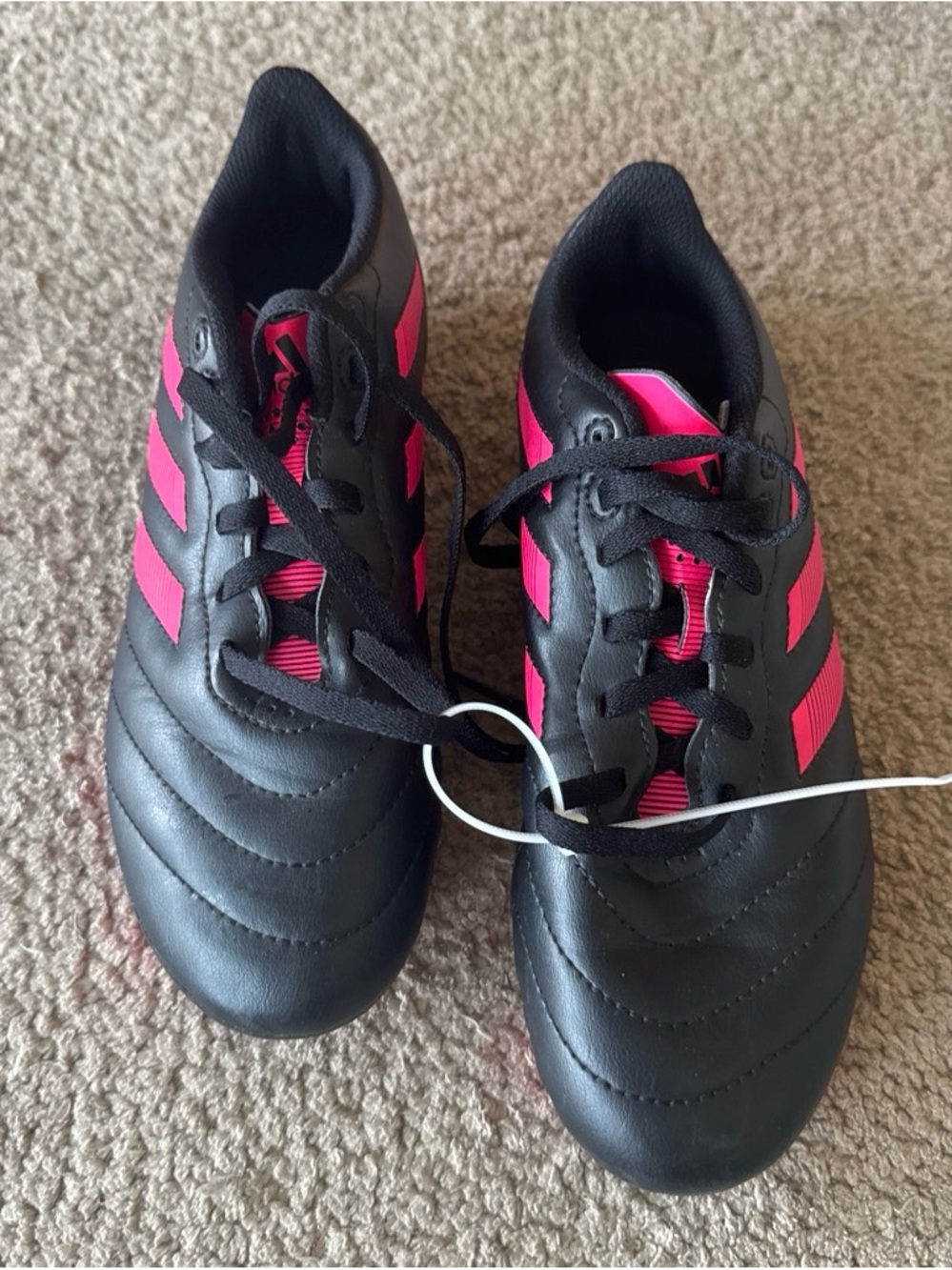 adidas Kids Black & Hot Pink Sneakers